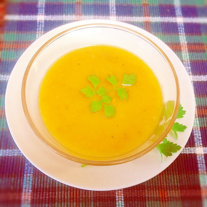 簡単 南瓜のポタージュ 圧力鍋 裏ごしいらず レシピ 作り方 By Ami Go66 楽天レシピ